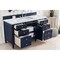James Martin Vanities Brittany 60in Single Vanity, Victory Blue w/ 3 CM Carrara Marble Top 650-V60S-VBL-3CAR - alternate 2